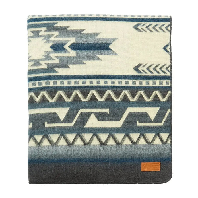 Ultra Soft Blue Tone Southwest Handmade Blanket - VanAccessories.com