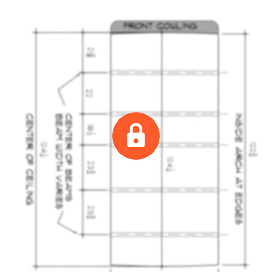 2019+ 144" Sprinter Camper Van Ceiling Beams Plan: Downloadable PDF - VanAccessories.com