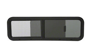 CRL Back Passenger Side Universal Non-Contoured Half Slider - 33-7/8" x 10-7/8" - VanAccessories.com