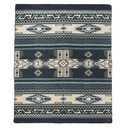 Ultra Soft Blue Tone Southwest Handmade Blanket - VanAccessories.com